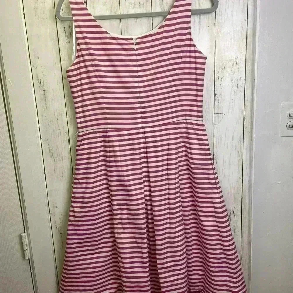 JNY Jones New York Dress Size 10 100%Cotton with Pockets - Picture 3 of 13